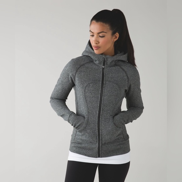 lululemon athletica Sweaters - Lululemon Scuba Hoodie II Heathered Speckled Black / Black